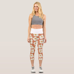Orange Chicken Capri Leggings