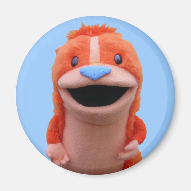 Orange Chipmunk Magnet (Front)