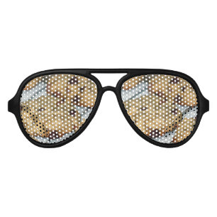 Orange Chocolate Chip Cookies Aviator Sunglasses