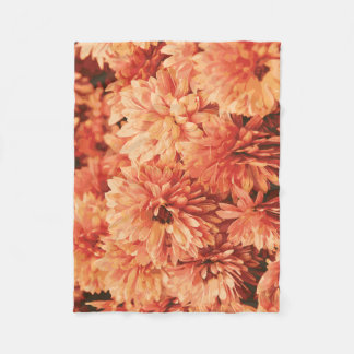 Orange Chrysanthemum Blanket