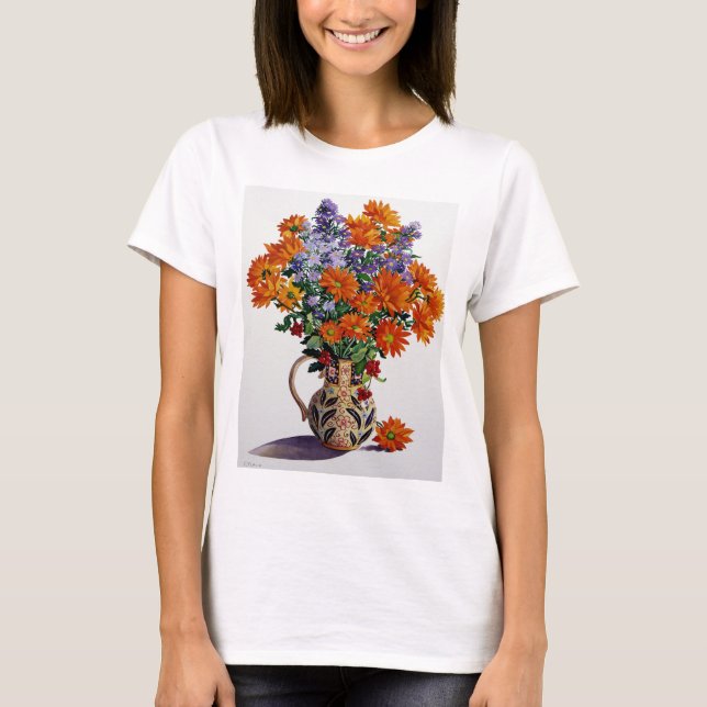 Orange Chrysanthemums T-Shirt (Front)