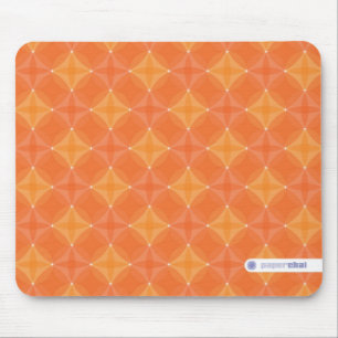 Orange circle mousepad