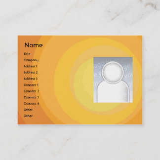 Orange Circle Shades - Chubby Business Card
