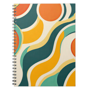 Orange Circles and Colour Streams Notebook