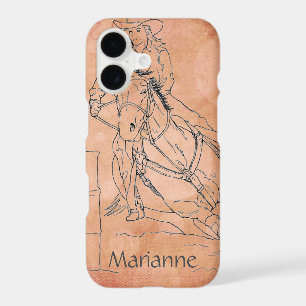 Orange Circles Barrel Racer II