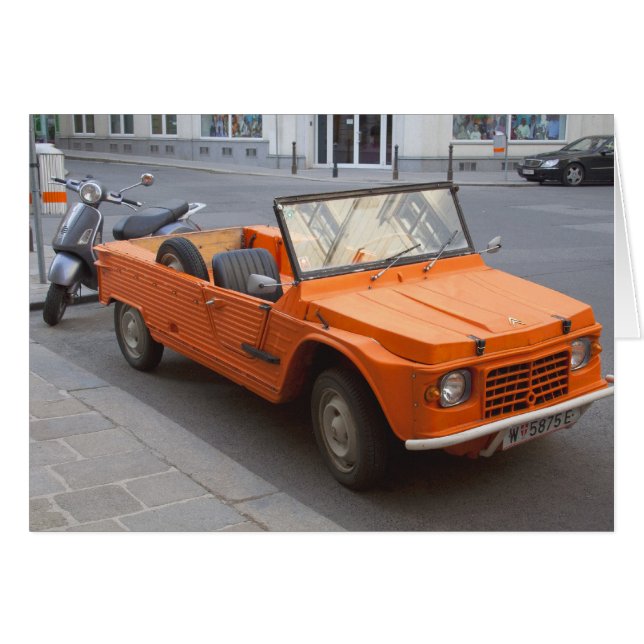 Orange Citroën Mehari (Front Horizontal)