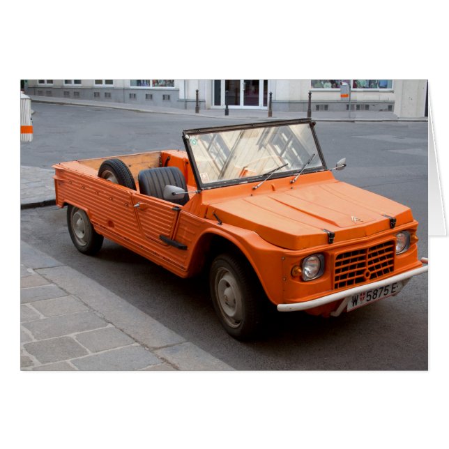 Orange Citroen Mehari (Front Horizontal)