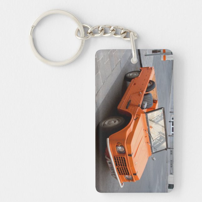 Orange Citroen Mehari Key Ring (Front)
