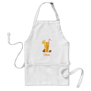 Orange Citrus Fruit Drink With Fruits And Name Standard Apron