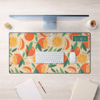 Orange Citrus Fruit Retro Pattern