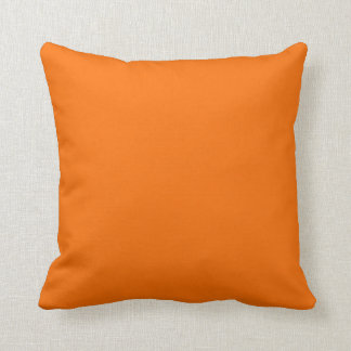 Orange citrus solid colour plain cushion