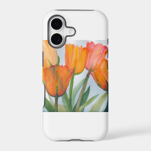 Orange Citrus Tulips Case-Mate iPhone Case