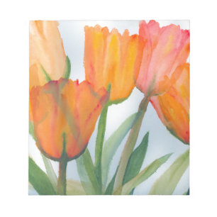 Orange Citrus Tulips Notepad