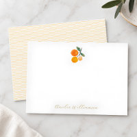 Orange Citrus Watercolor Baby Shower Custom