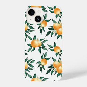 Orange Citrus Watercolor Tropical Fruit Botanical iPhone 14 Case