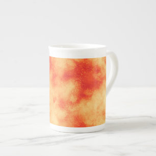 Orange Cloud Effect  Bone China Mug