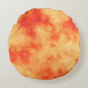 Orange Cloud Effect Round cushion