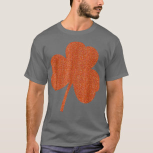 Orange Clover Irish St Patricks Paddys Day Lucky  T-Shirt