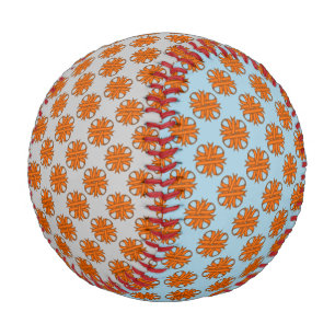 Orange Clover Ribbon by Kenneth Yoncich Baseball