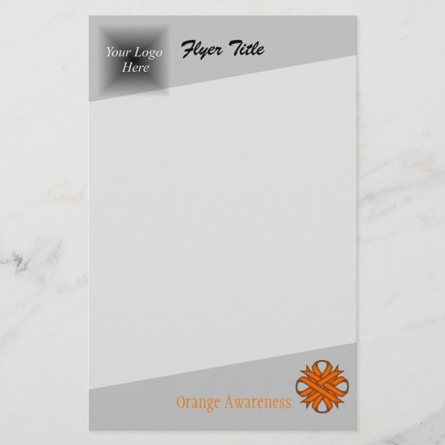 Orange Clover Ribbon by Kenneth Yoncich Flyer (Front)