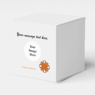 Orange Clover Ribbon Template by Kenneth Yoncich Favour Box