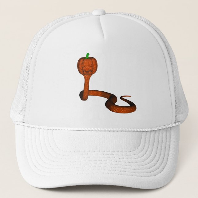 Orange Cobra Trucker Hat (Front)
