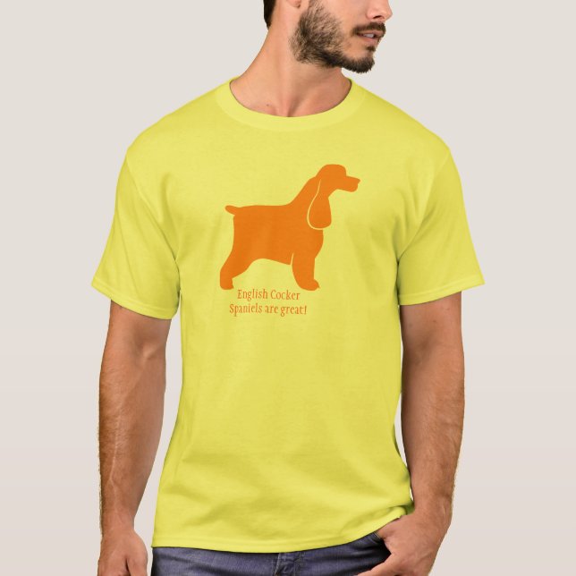 Orange cocker spaniel T-Shirt (Front)