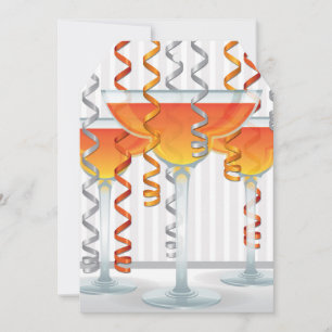 Orange cocktail and ribbon