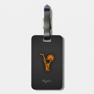 Orange Cocktail Luggage Tag