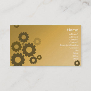 Orange Cogs - Business Business Card