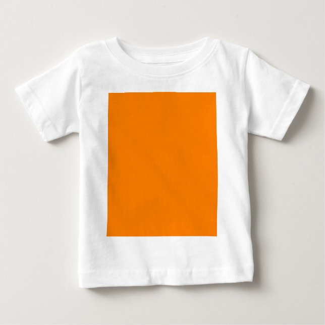 Orange Colour Customised Designer Baby T-Shirt (Front)
