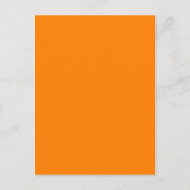 Orange Colour Customised Designer Postcard (Front)