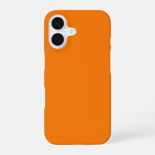 Orange Colour iPhone 16 Case (Back)