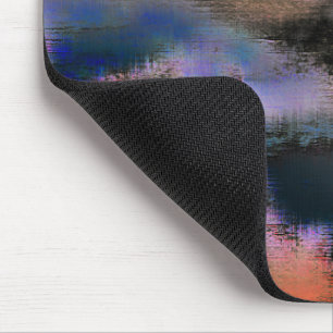Orange coloured dark clouds texture drizzled offse mouse pad