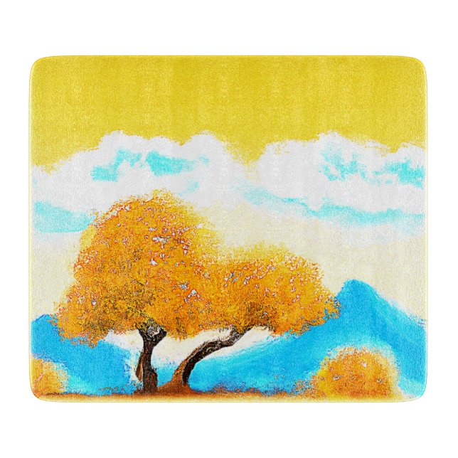 "Orange Coloured Nature" Cute Photo. Buy Now Cutting Board (Front)