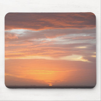 Orange Coloured Sky Mouse Pad
