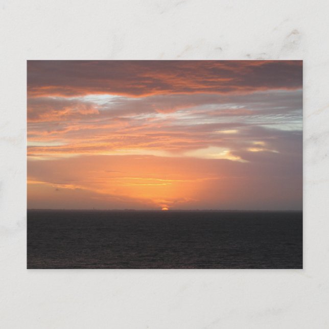 Orange Coloured Sky Postcard (Front)