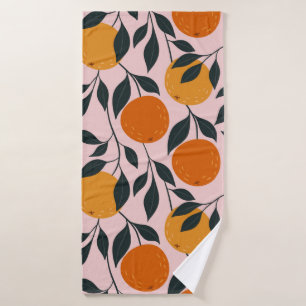Orange colourful seamless pattern. orange pattern. bath towel