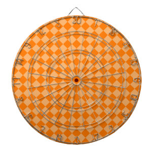 Orange Combination Diamond Pattern by STaylor Dartboard