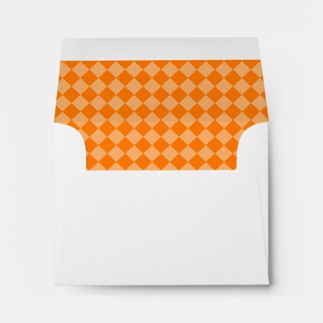 Orange Combination Diamond Pattern by STaylor Envelopes (Back (Bottom))