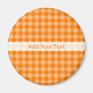 Orange Combination Diamond Pattern by STaylor Magnet