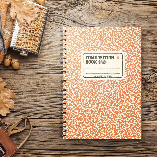 Orange Composition Notebook (Creator Uploaded)