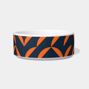 Orange, cool, modern, trendy wavy illustration bowl