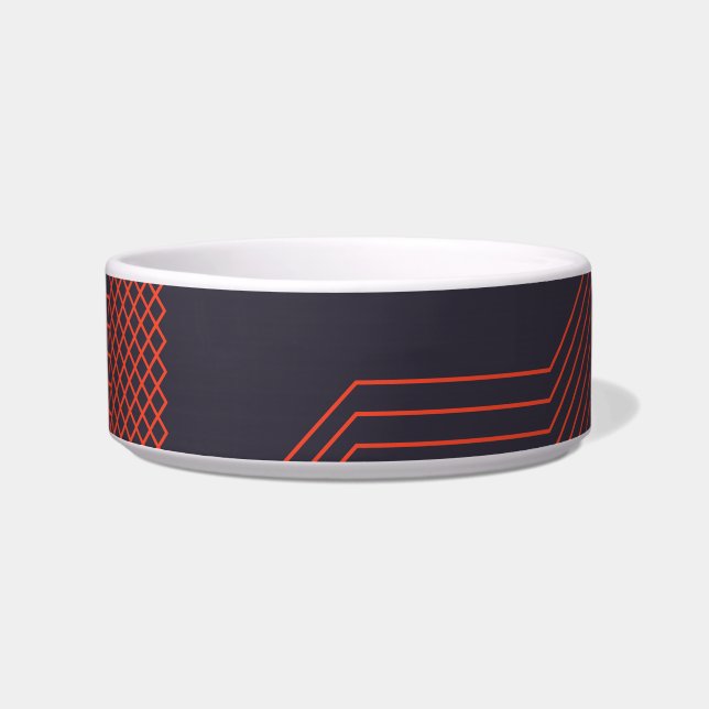 Orange cool  simple trendy decorative illustration bowl (Front)