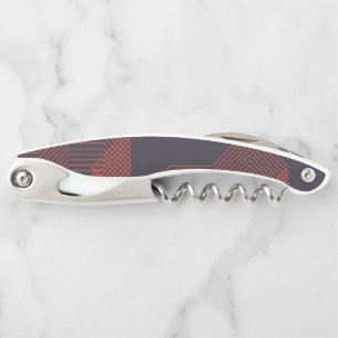Orange cool  simple trendy decorative illustration corkscrew