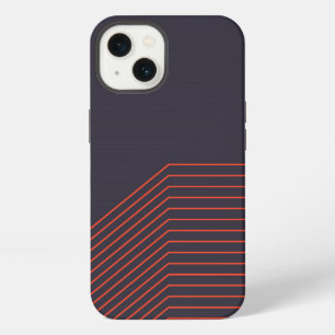 Orange cool simple trendy decorative illustration iPhone 13 case