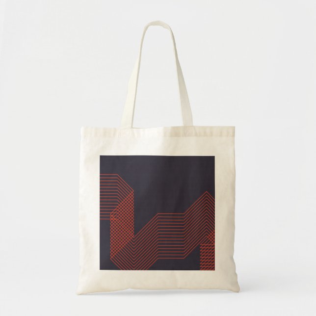 Orange cool  simple trendy decorative illustration tote bag (Front)