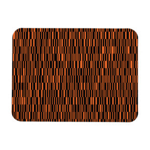 Orange, cool, trendy, modern geometric graphic art magnet
