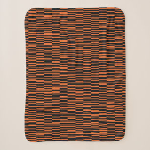 Orange, cool, trendy, modern geometric graphic art sherpa blanket