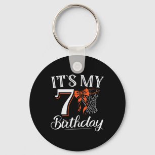 Orange Coquette Basketball It's My 7 Years Girl Bd Key Ring